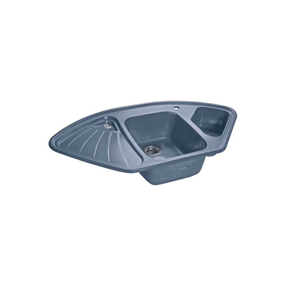 Угловая мраморная кухонная мойка GranFest угловая кухонная подставка для тарелок юнитрейд орел