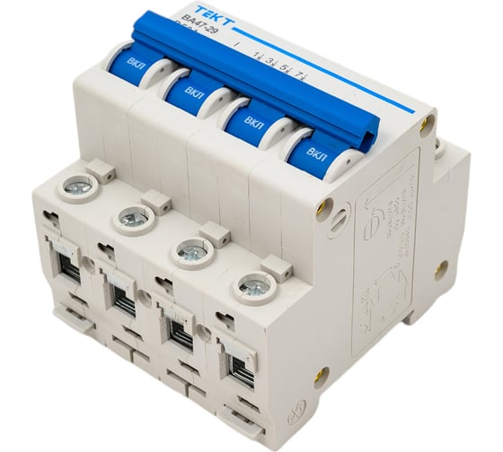 Изображение товара Автоматический выключатель МЭЗ ВА 47-29 4Р 50А D 4,5 кА TE450D