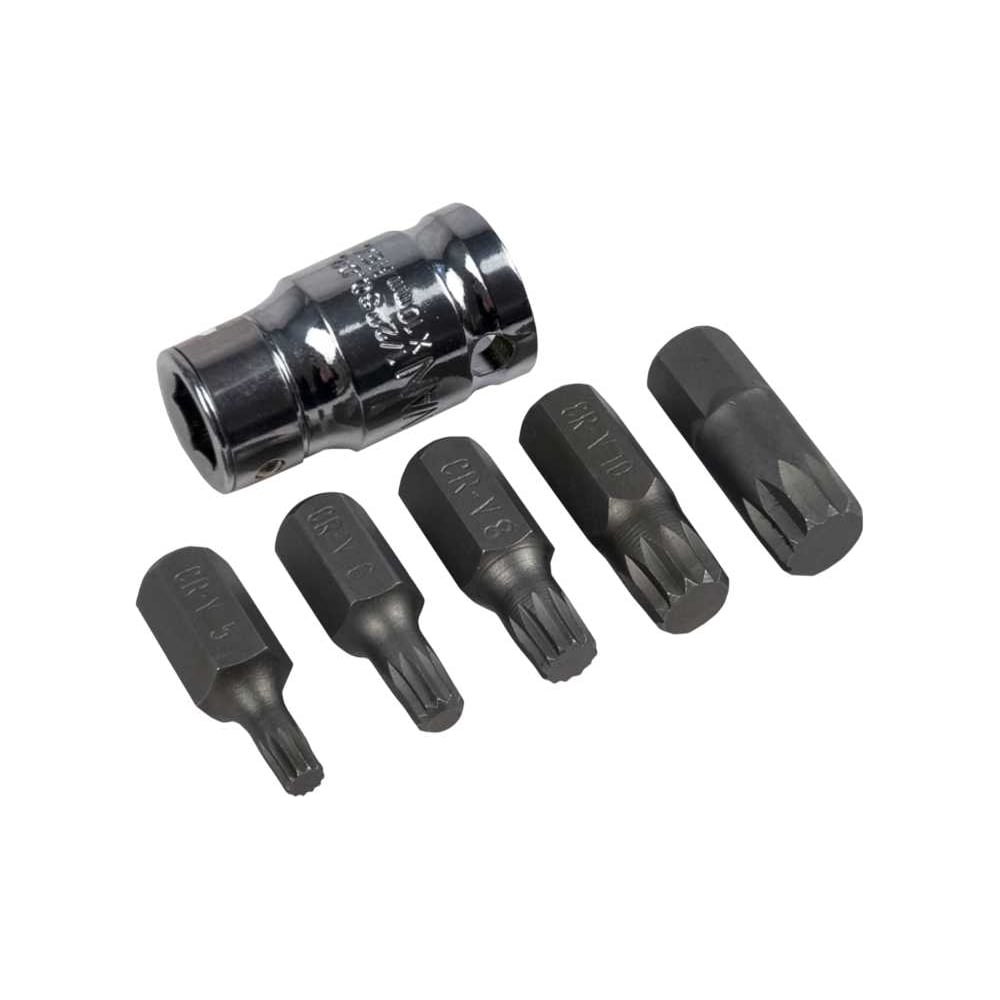 Изображение товара Набор бит 6 предметов с внешним шестигранником и футляром СЕРВИС КЛЮЧ 76436