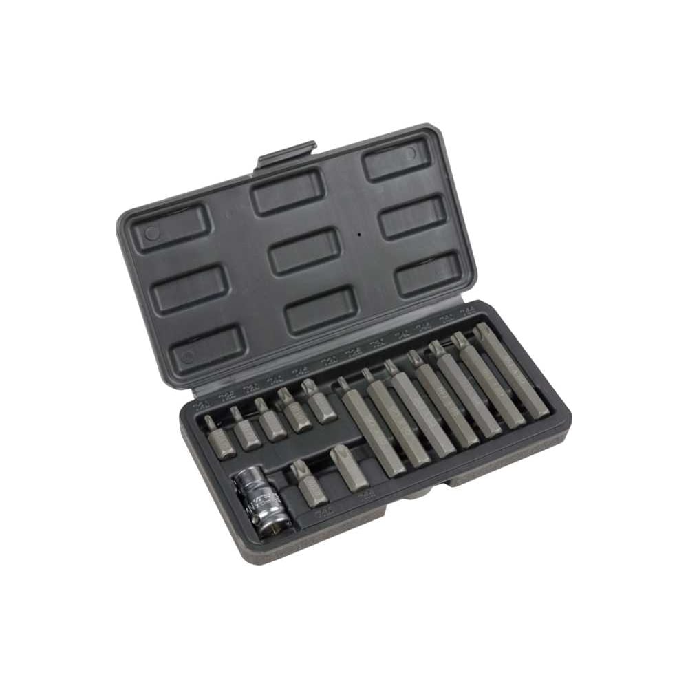 Изображение товара Набор бит с наружным TORX 15 предметов CrV СЕРВИС КЛЮЧ 76445