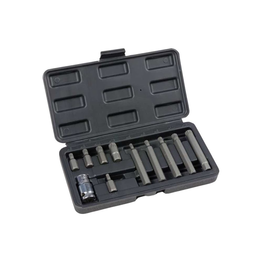 Изображение товара Набор бит 11 предметов СЕРВИС КЛЮЧ 76441 глубокие SPLINE для крепежа 1/2 дюйма