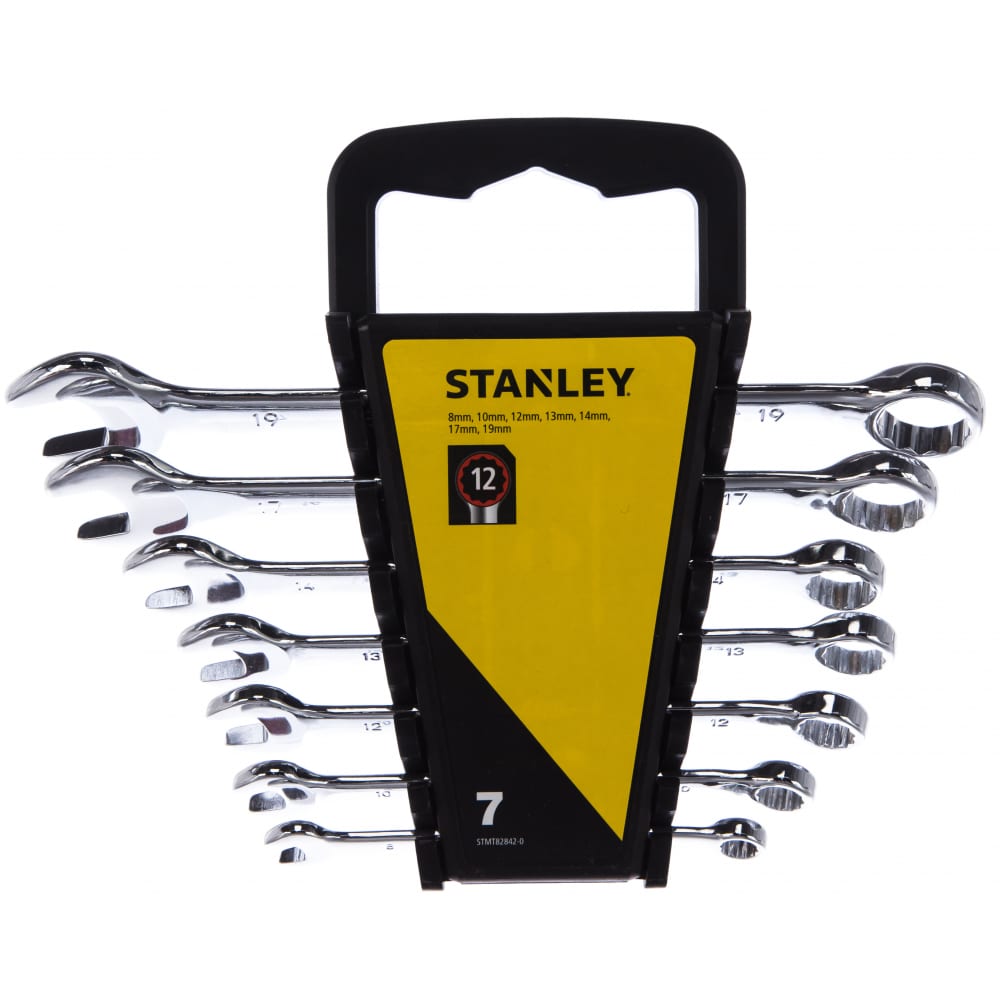 Купить Набор комбинированных ключей Stanley, STMT82842-0, рожковые/накидные, CrV