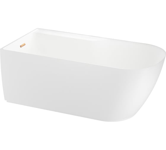 Изображение товара Отдельностоящая акриловая ванна Wellsee Camellia 2.0 167x82 см (левый разворот) в наборе 4 в 1 236201004
