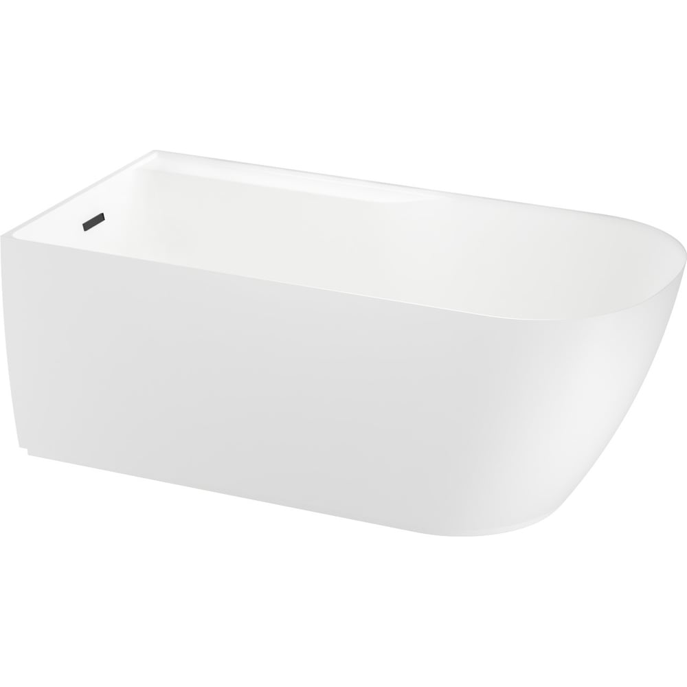 Изображение товара Отдельностоящая акриловая ванна Wellsee Camellia 2.0 167x82 см (левый разворот) в наборе 4 в 1 236201003