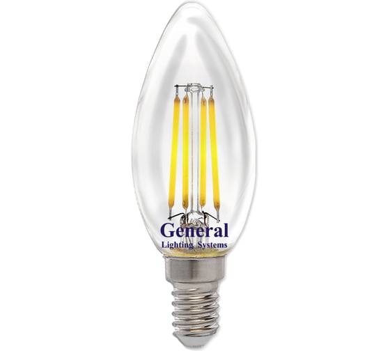 Изображение товара Светодиодная лампа General Lighting Systems FIL диммируемая, свеча CS-8W-E14 686800