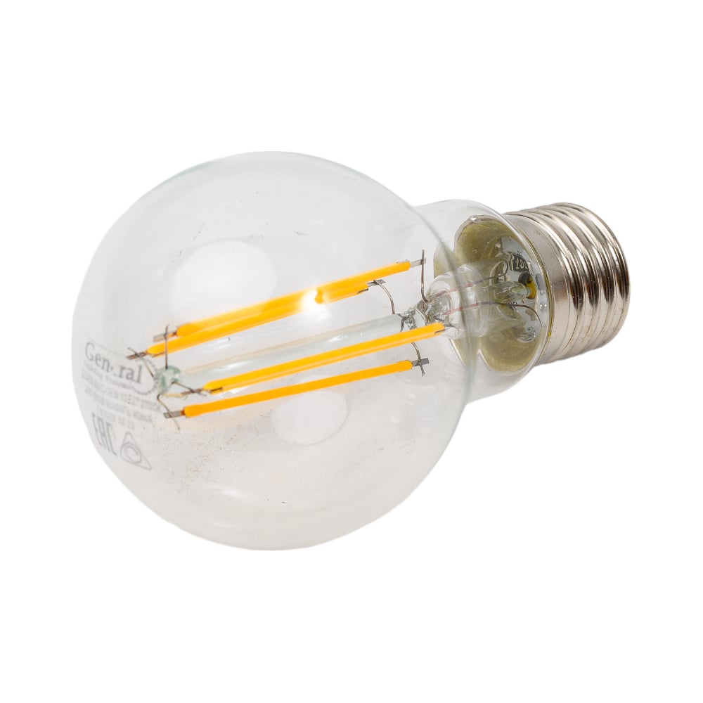 Изображение товара Светодиодная лампа General Lighting Systems FIL Диммируемая A60S-13W-E27-2700K 686500