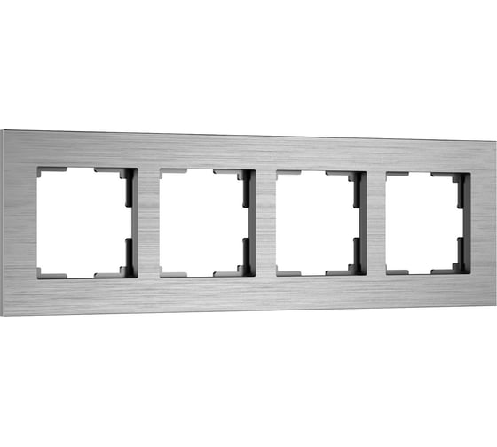 Изображение товара Рамка WERKEL на 4 поста AluMax (алюминий) a066328