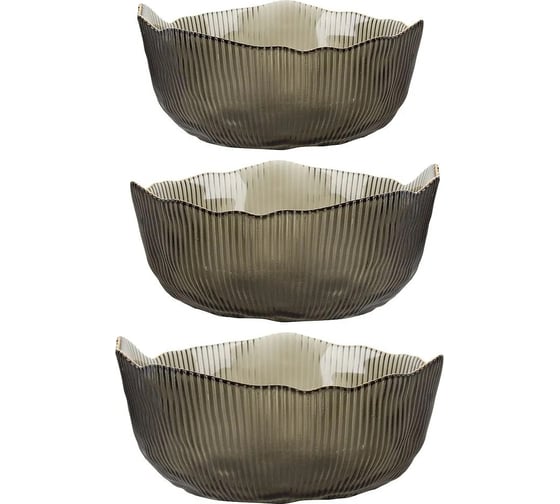 Изображение товара Набор салатников Nouvelle Frost strip 3 шт 9950307-1