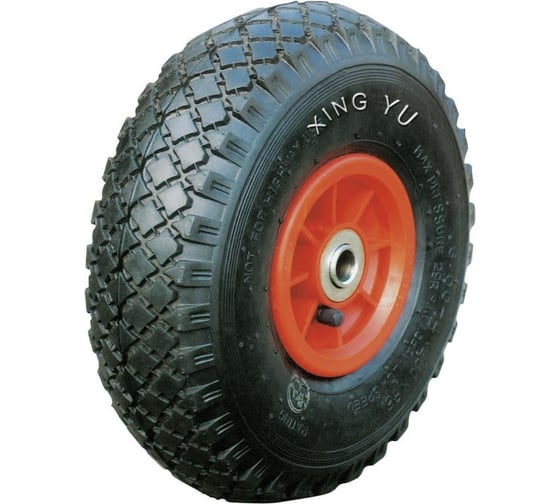 Изображение товара Колесо с симметричной пластиковой ступицей (250 мм; 16 мм; пневматическое) 3 00-4 MFK-TORG PR1805 16