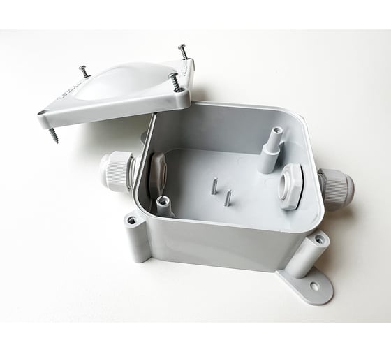 Изображение товара Монтажная коробка Plasticglas IP66/IP68 с гермовводами 2хPG9 КМ767635-00-03-00-03