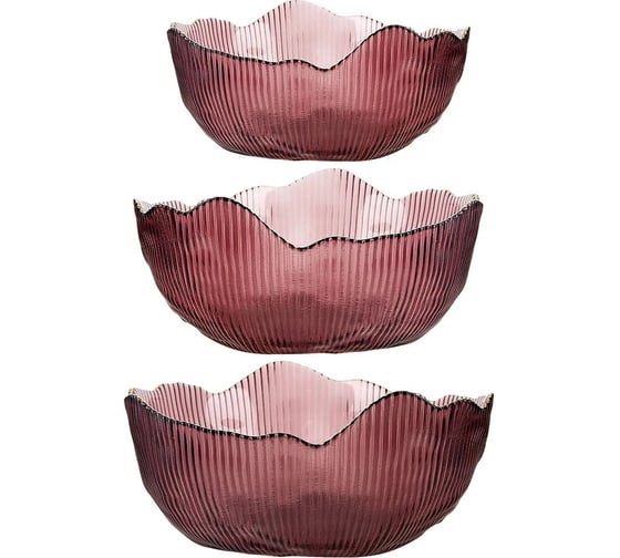 Изображение товара Набор салатников Nouvelle Frost strip 3 шт 9950307-2