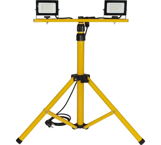 Изображение товара Светодиодный прожектор на штативе GLANZEN 2x30 Вт FAD-0003-2x30-SL КА-00007014