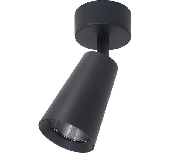 Изображение товара Накладной светильник Wolta под светодиодную лампу GU10, макс.мощность 50Вт, 60×160 мм, керамический патрон, СПОТ, цвет Черный WSL-GU10/S11BL