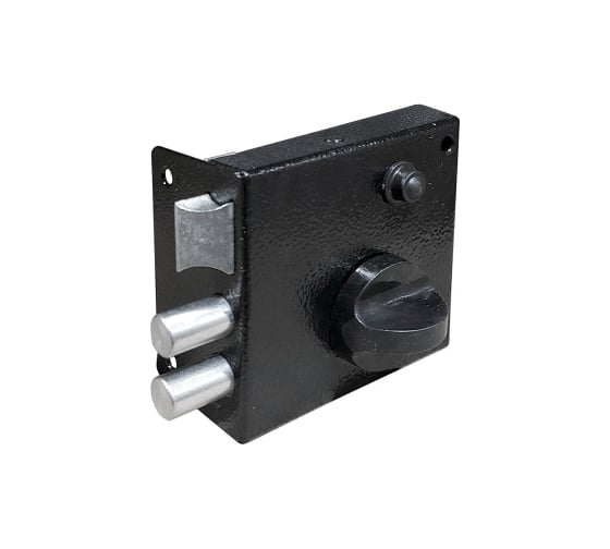 Изображение товара Накладной замок Marlok ЗН 3, 2 ригеля, с защелкой, черный 020583