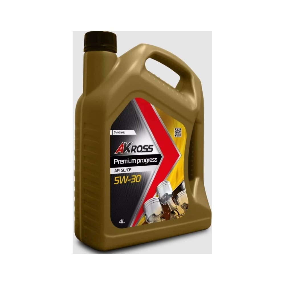 Изображение товара Масло моторное синтетическое AKross PREMIUM PROGRESS 5W-30 SL/CF 4 л