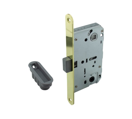 Изображение товара Бесшумная магнитная защелка Marlok CX410B-S под завертку, м/о 96 мм, PB золото 016354