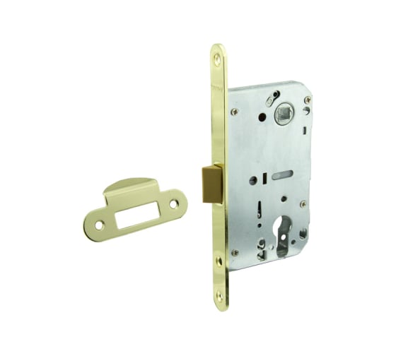 Изображение товара Бесшумная защелка Marlok SD600ЕТ под цилиндр, м/о 85 мм, PB золото 007894