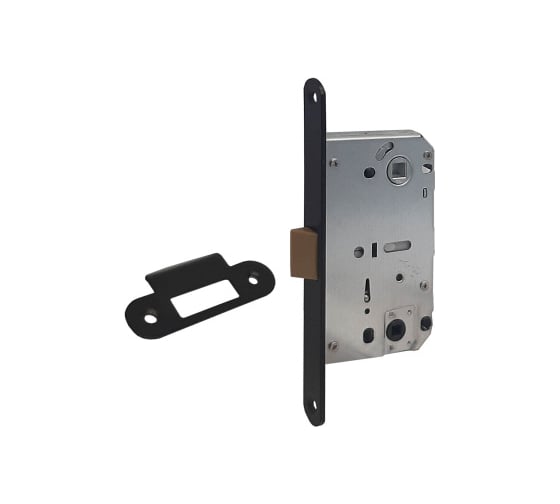 Изображение товара Бесшумная защелка Marlok SD600WC под завертку, м/о 96 мм, BL черный 037187