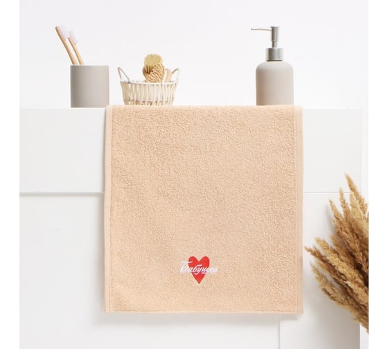 Изображение товара Полотенце махровое Этель Бабушка 35x50 см, 100% хлопок, 350 г/м2 9397693