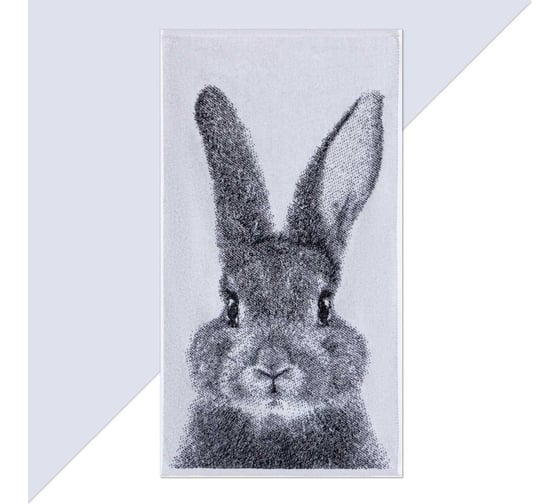 Изображение товара Полотенце махровое Этель Зайчик 70x130 см, 100% хлопок, 420 гр/м2 7888834