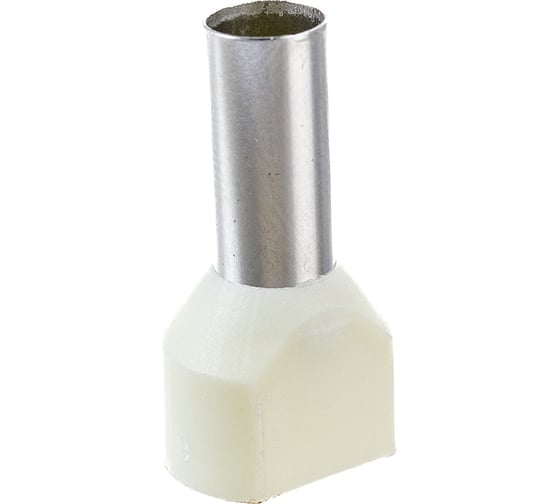 Изображение товара Наконечник IEK НШвИ, 2x10-14, ИЭК, НГИ2, 100шт, слоновая кость UTE10-D10-0-100