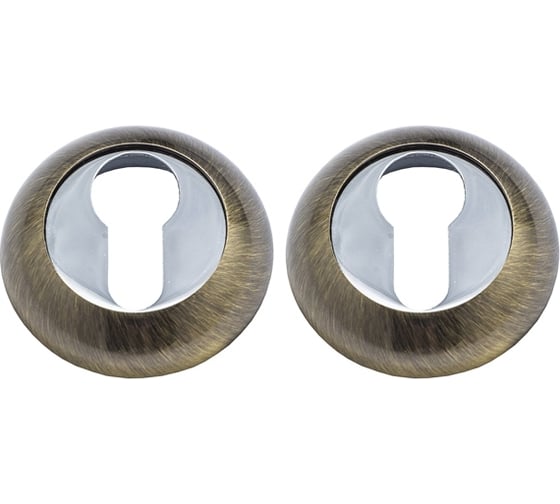 Изображение товара Дверная накладка Marlok A54-CL AB/CP бронза/хром 019911