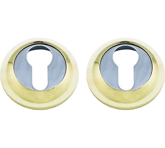 Изображение товара Дверная накладка Marlok A54-CL PB/CP золото/хром 016681