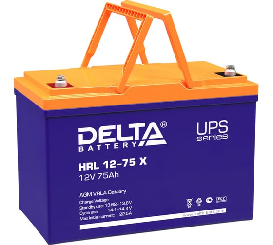 Изображение товара Батарея аккумуляторная Delta HRL 12-75 Х