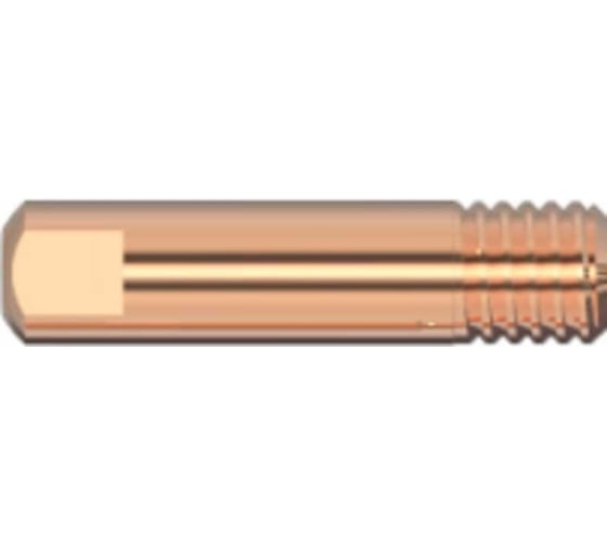 Изображение товара Наконечник контактный M6, 20шт, диаметр 0.8 мм, Ecu, 6x25 мм GOODEL GS2.М6.08.25