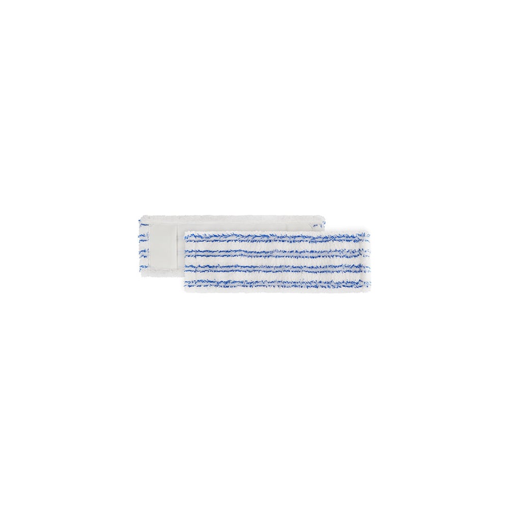 Изображение товара МОП TTS Wet Disinfection soft band 40 см микрофибра белый с синими полосками карманное крепление