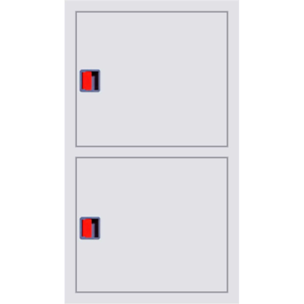 Изображение товара Пожарный встроенный шкаф Карелпожлиния ШПКО-КОМБИ-320 ВЗВрБ, белый, закрытый