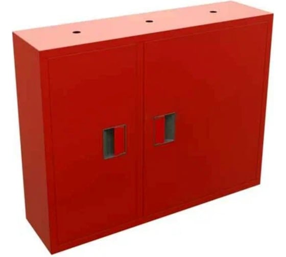 Изображение товара Навесной, открытый, горизонтальный шкаф Карелпожлиния ШПКО-КОМБИ-315 НОГК евро-ручка, в=650, ш=840, г=230, 1-ПК, 1-Огнет., красный НФ-00000242-К