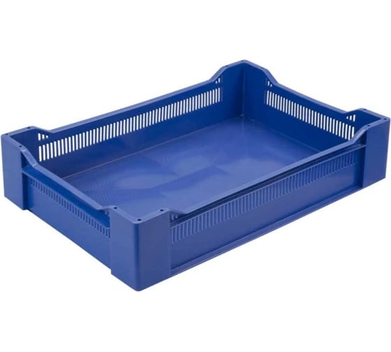 Изображение товара Ящик Дигрус 32.4 л, перфорированный, 600x400x135, синий Я/ПЕР-32,4-С/Д