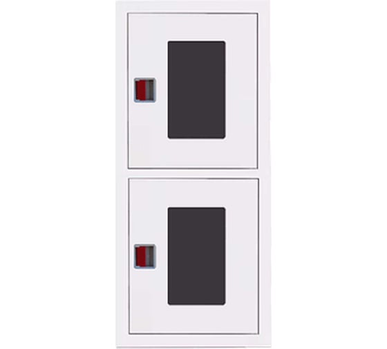 Изображение товара Навесной открытый вертикальный шкаф Карелпожлиния ШПК-ДУБЛЬ-320-21 НОВрБ евро-ручка, в=1300, ш=540, г=230, 2-ПК, белый НФ-00000487-Б НФ-00000688