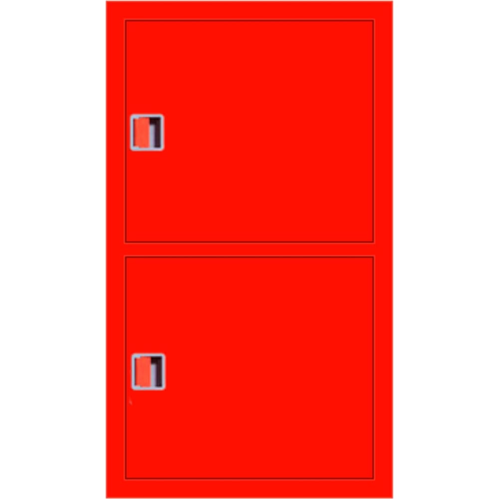 Изображение товара Навесной закрытый шкаф Карелпожлиния ШПК-ДУБЛЬ-320-21 НЗВрК с евро-ручкой красный