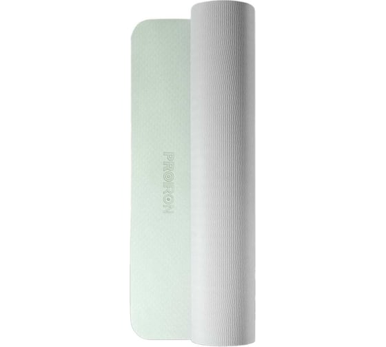 Изображение товара Коврик для йоги и фитнеса PROIRON 1830x800x7 мм, TPE, серо-зеленый К1887ТСЗ