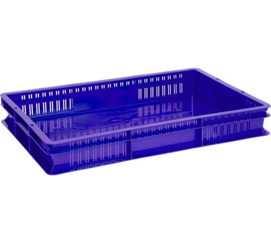 Изображение товара Ящик Дигрус 15 л, перфорированный, 600x400x75, синий Я/ПЕР-15-С/Д