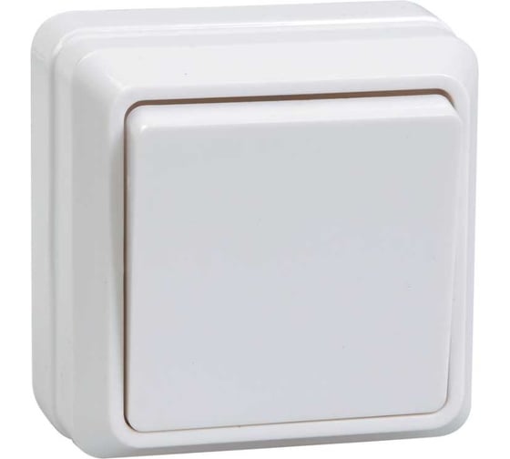 Изображение товара Выключатель GENERICA ОКТАВА 1-кл нар.бел. EVO10-K01-10-DC