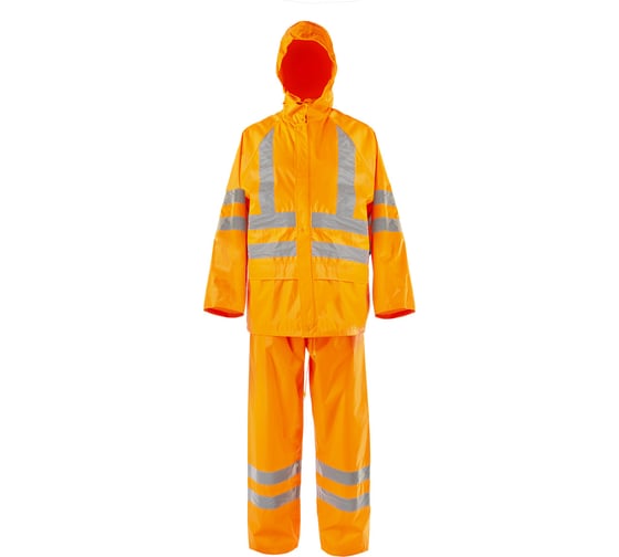 Изображение товара Влагозащитный костюм 2Hands повышенной видимости арт. KP1HV, цвет оранж, р-р 2XL Костюм КР1HV оранж - 2XL