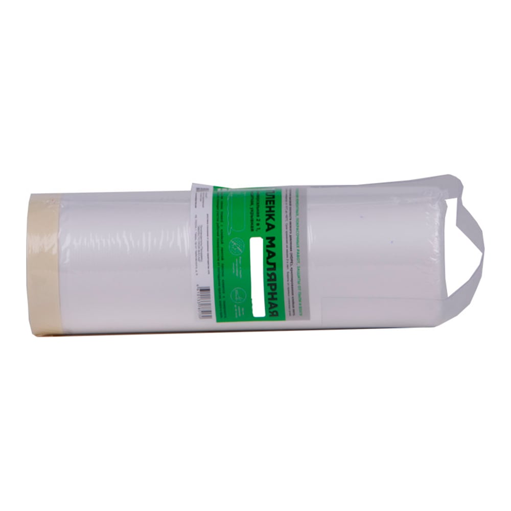 Изображение товара Малярная пленка с клейкой лентой Howard 3.5х20 м прозрачная