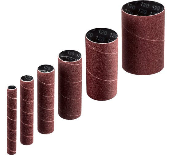 Изображение товара Втулки шлифовальные для станка СШО-500 набор 6 шт ЗУБР 35649-H6-120