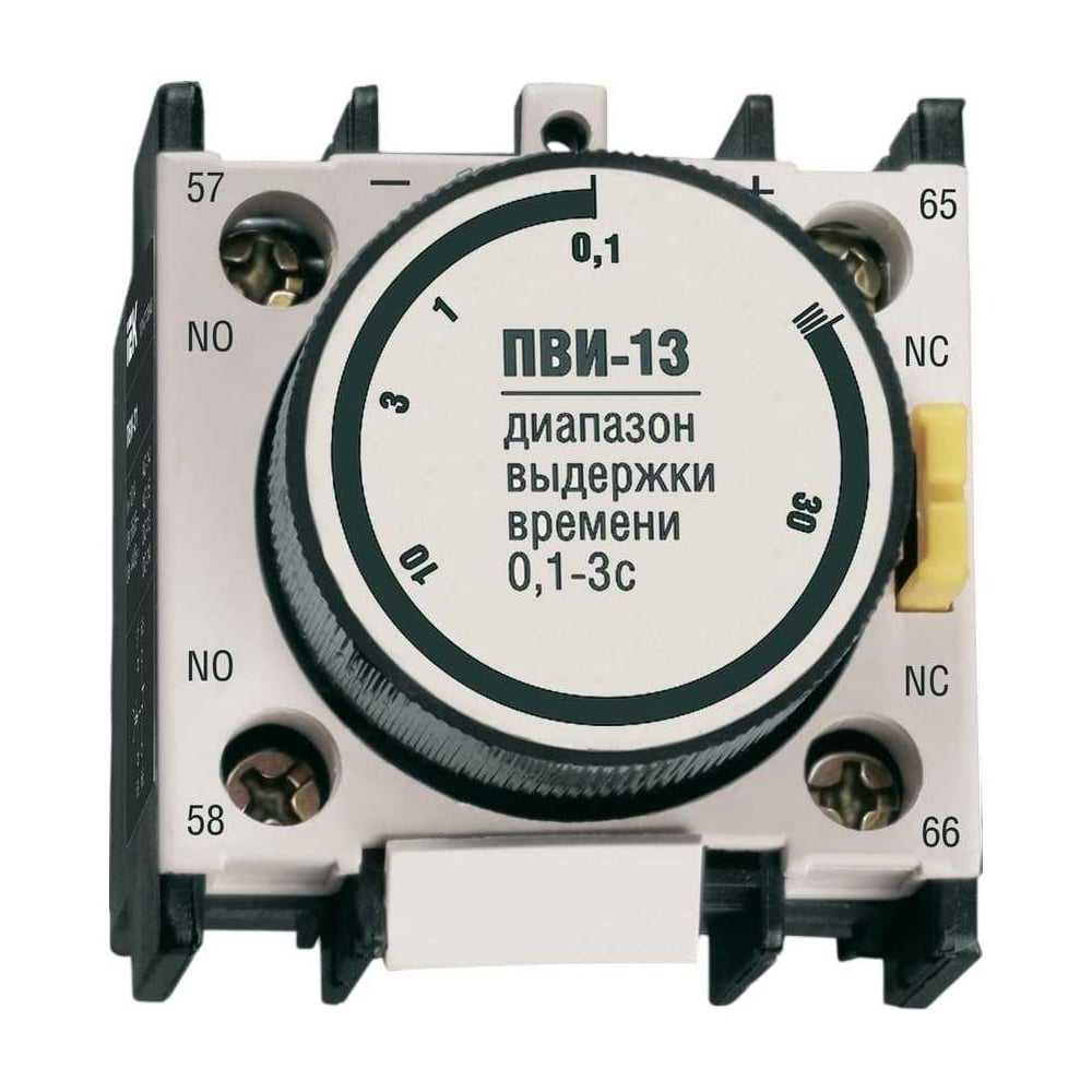 Изображение товара Приставка IEK ПВИ-13 0.1-30с для коммутации автоматизация