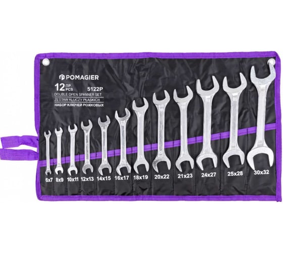 Изображение товара Ключи рожковые POMAGIER 12 предметов POM-5122P(57282)