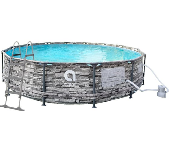Изображение товара Бассейн круглый с усиленным каркасом Avenli 12270EUV56 размер 427x107см цвет кирпич ретро, полный комплект 107369