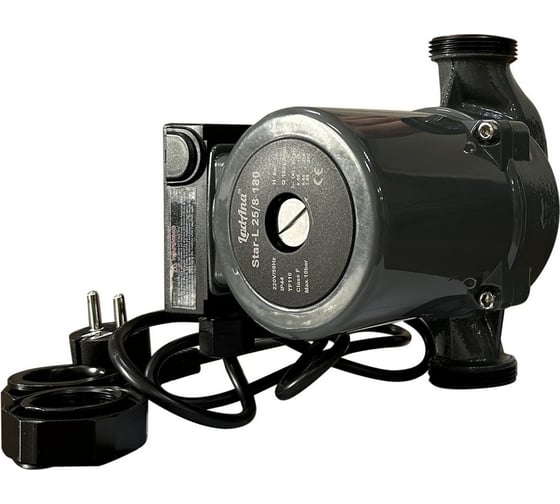 Изображение товара Циркуляционный насос LadAna Star-L 25/8-180 (кабель 1м, евровилка, комплект гаек) 260508003