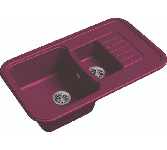 Изображение товара Мойка EWIGSTEIN Antik 60KF кварц, 1.5-чаши+крыло, 860х510 мм, шоколад A-60KF