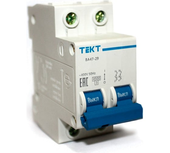 Изображение товара Автоматический выключатель МЭЗ ВА 47-29 2Р, 32А, C, 4,5 кА TE232C