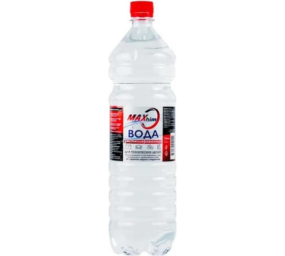 Изображение товара Вода дистиллированная 1.5 л MAXHIM MH0815