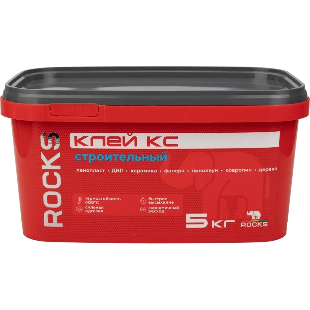 Изображение товара Клей для стеклохолста ROCKS усиленный 5 кг ROC-085