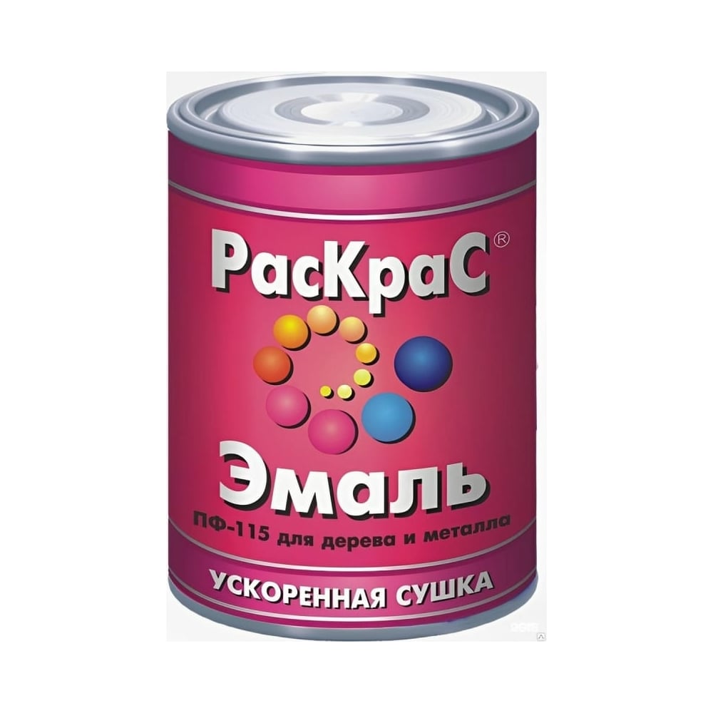 Изображение товара Эмаль РасКраС ПФ-115 универсальная серая 6 кг для внутренних и внешних работ